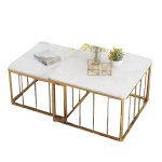 Bàn trà đôi mặt đá BT35