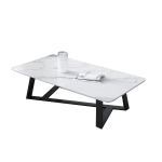 Bàn trà vuông mặt đá cẩm thạch BT43