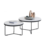 Bàn trà đôi mặt đá hiện đại BT45