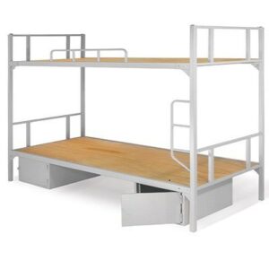 Giường tầng sắt sinh viên có hộp đựng đồ dưới gầm GT04