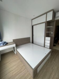 Giường gỗ gia đình đẹp NV 100